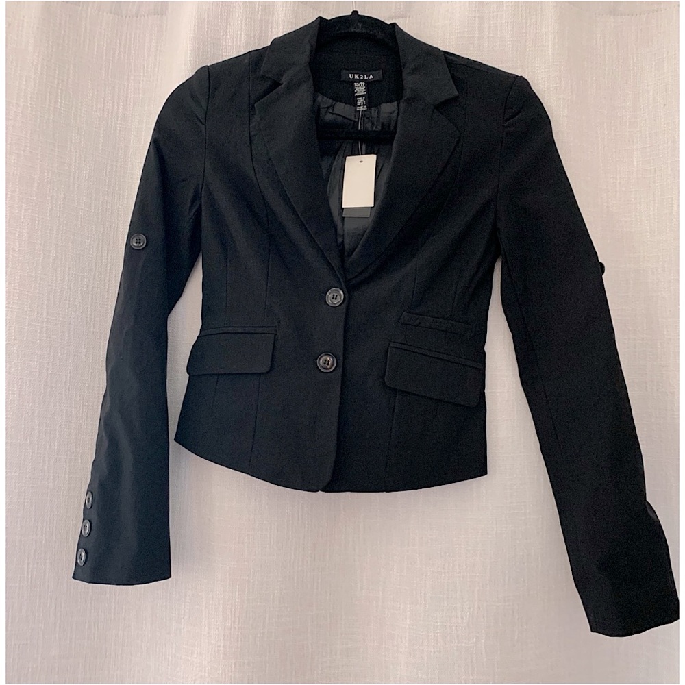 UK2LA Stretch Black Women’s Blazer - Size: XS